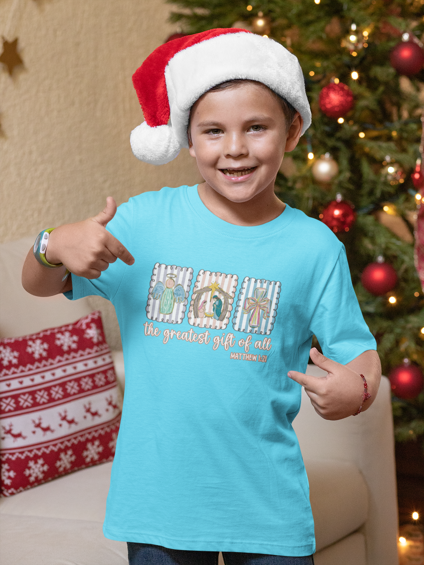 Greatest Gift Kid's Christmas T-Shirt