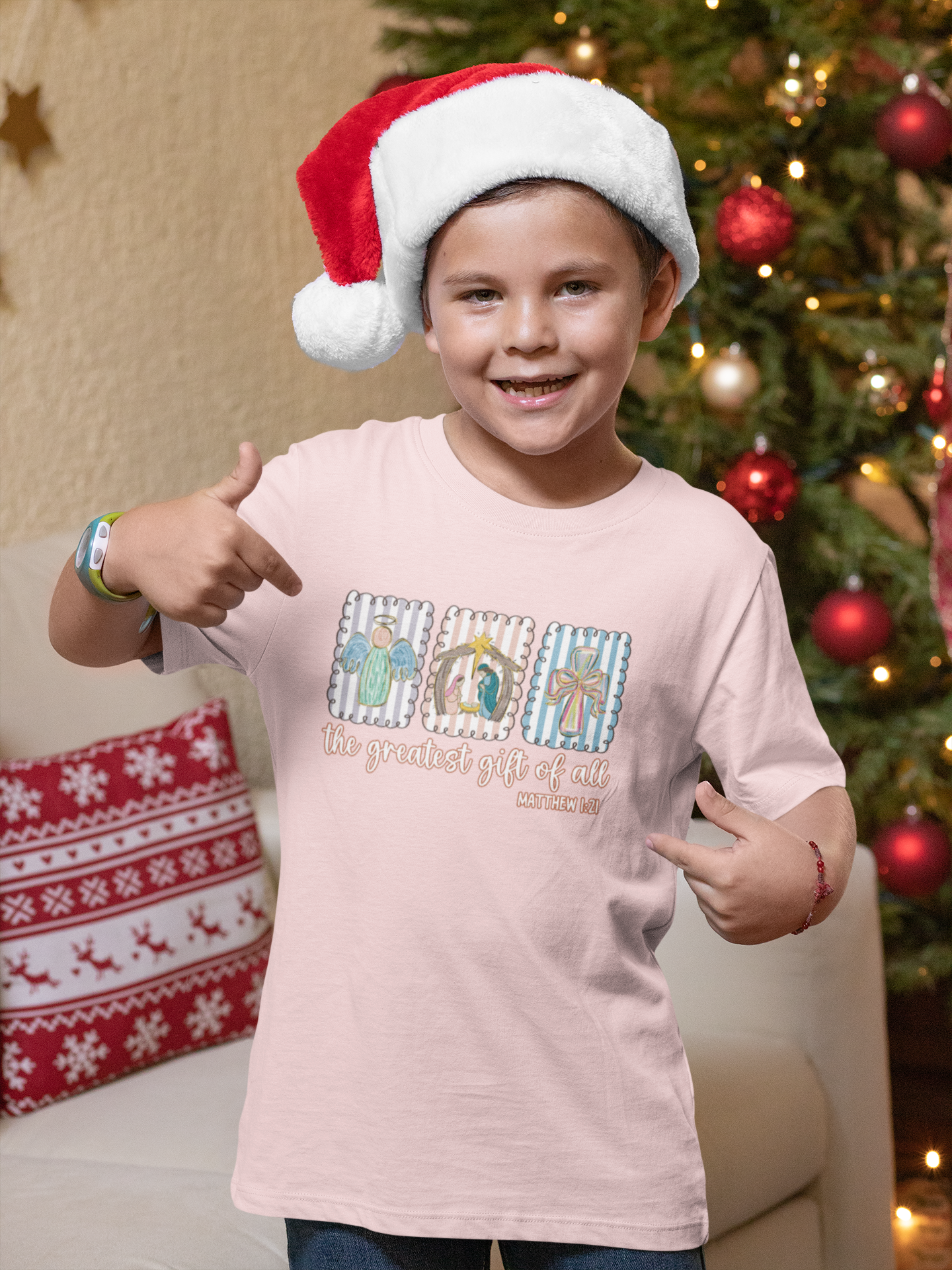 Greatest Gift Kid's Christmas T-Shirt