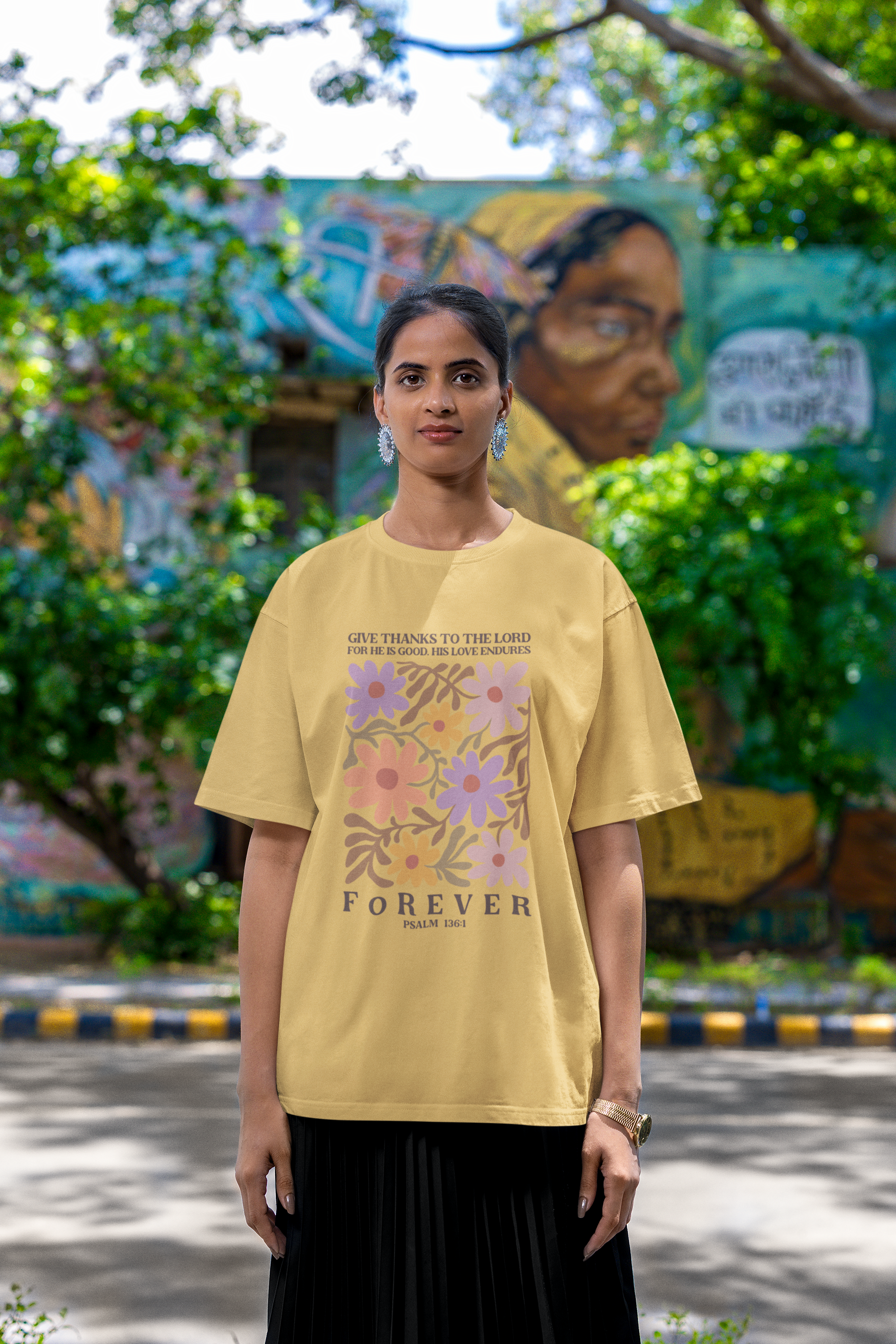 Give Thanks Oversized Standard T-Shirt