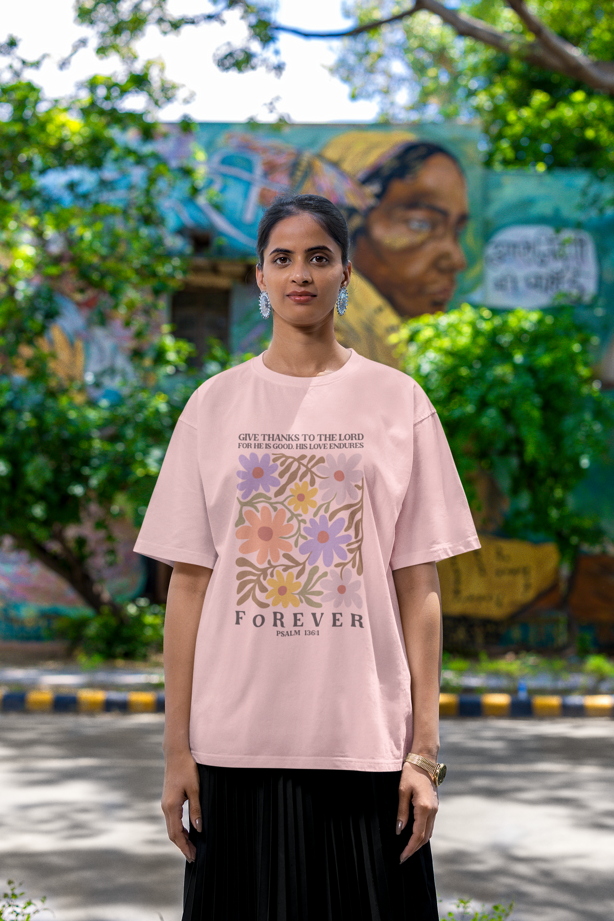 Give Thanks Oversized Standard T-Shirt