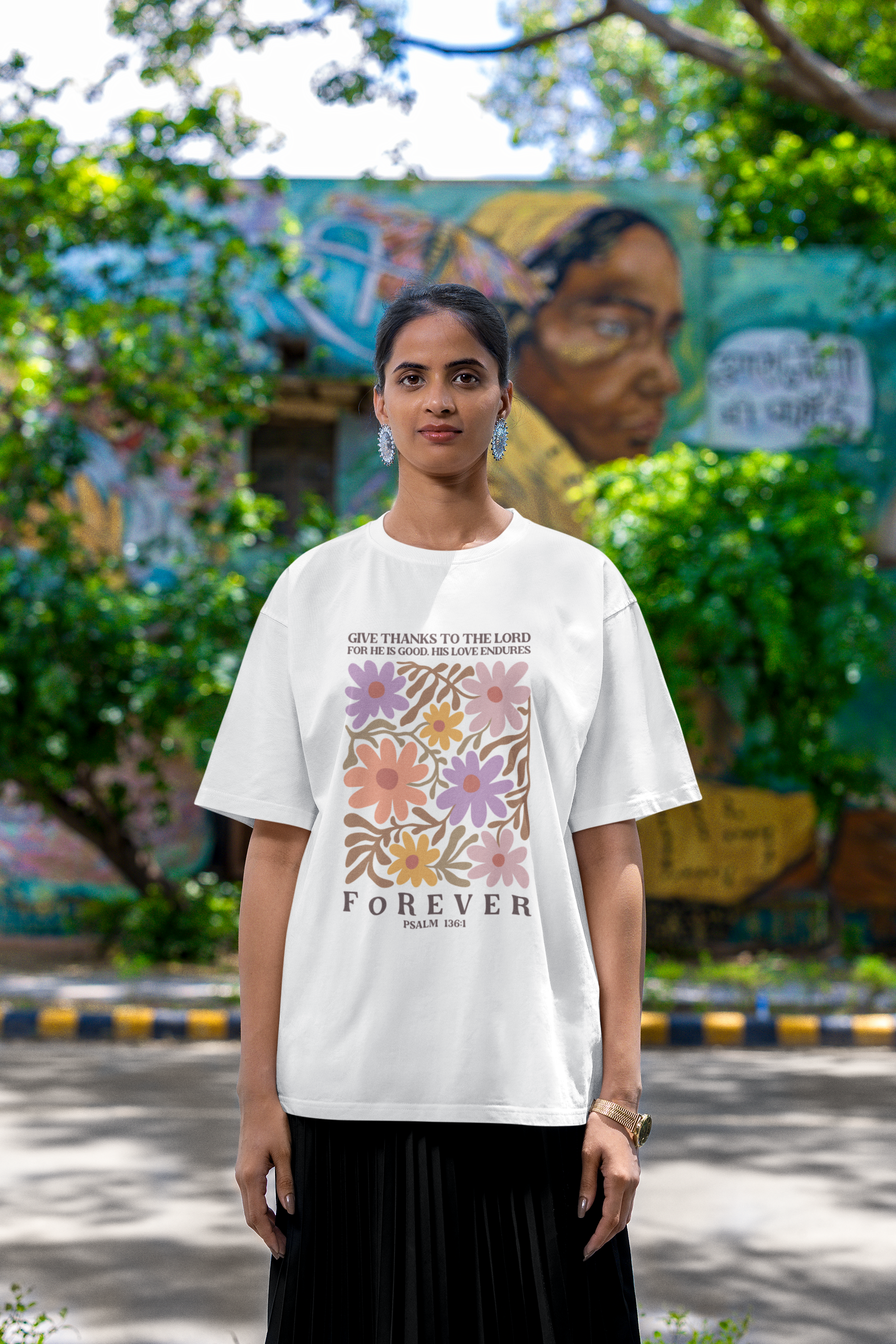 Give Thanks Oversized Standard T-Shirt