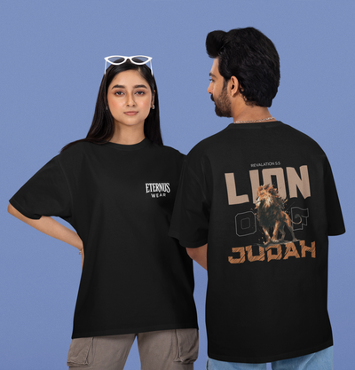 Lion of Judah oversized Christian t-shirt - Eternus Wear