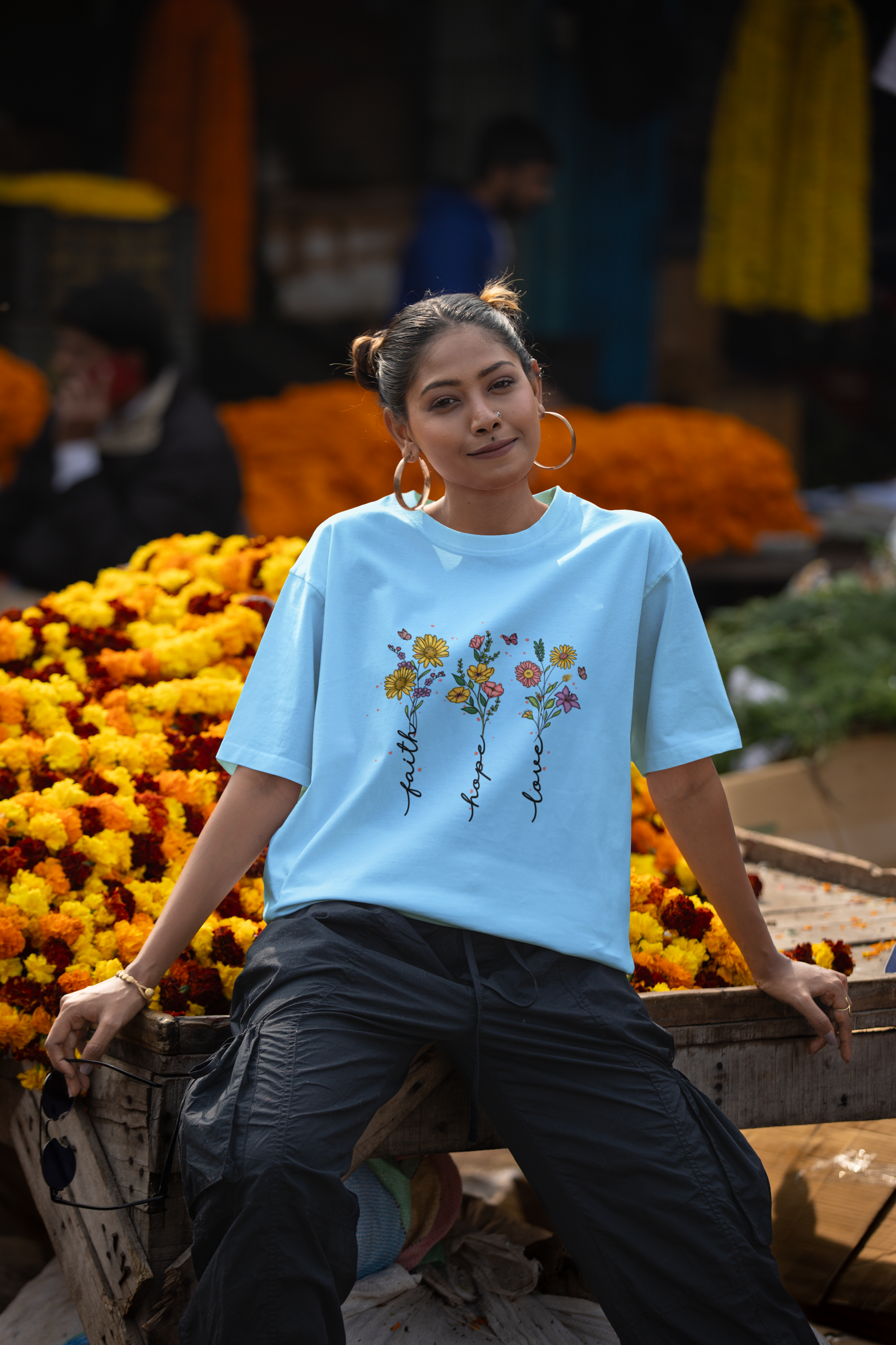 Faith Hope Love Oversized Classic T-Shirt