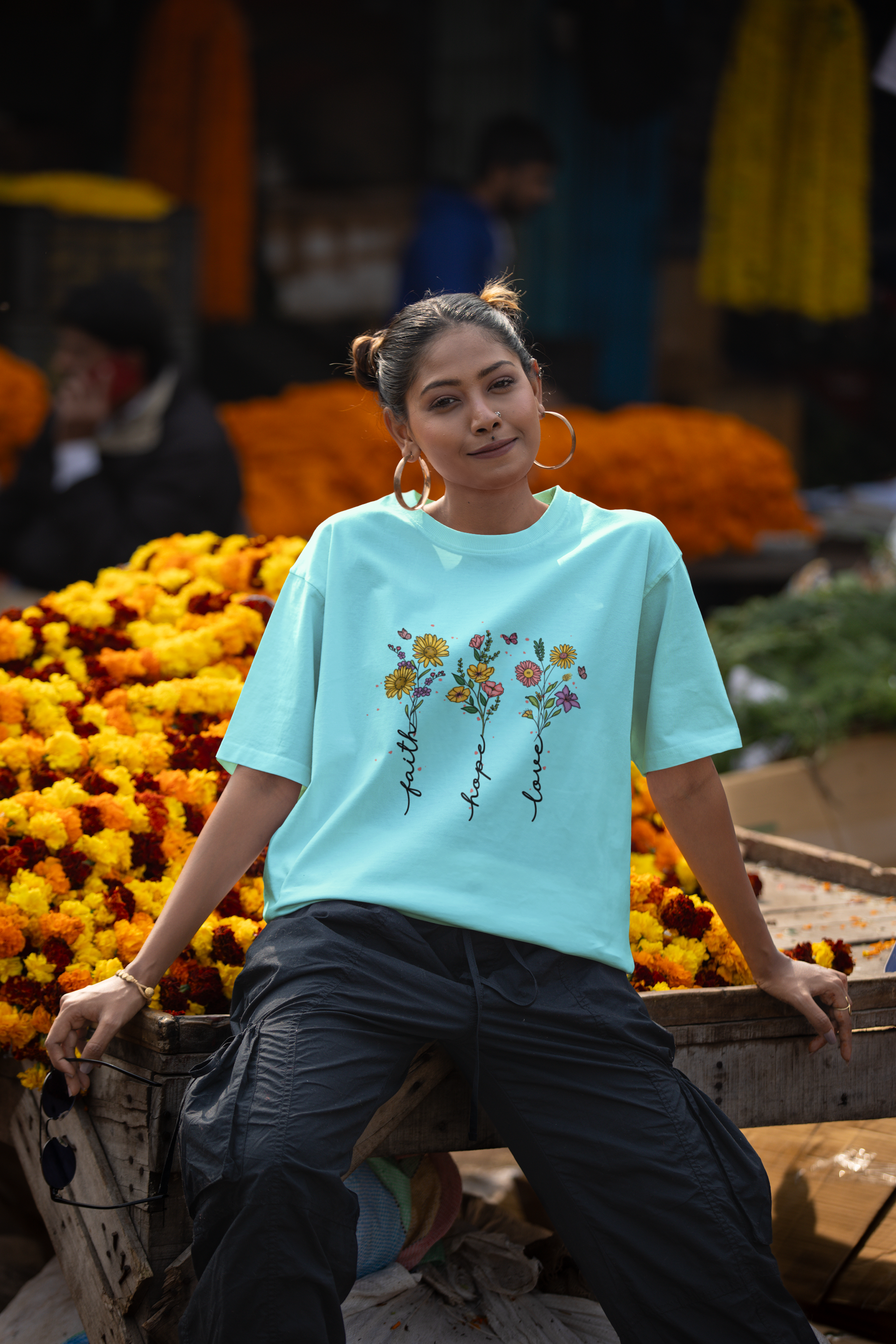 Faith Hope Love Oversized Classic T-Shirt