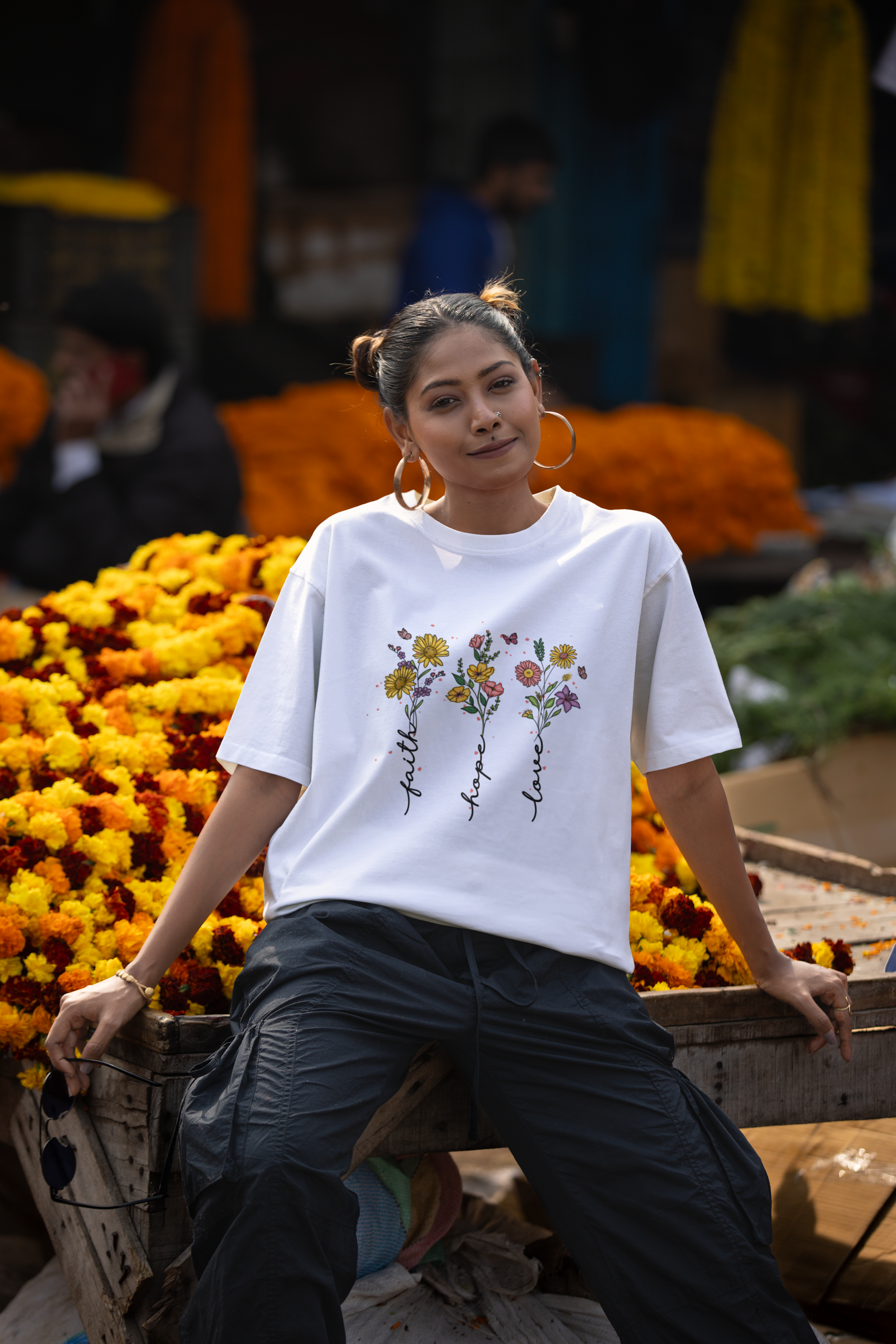 Faith Hope Love Oversized Classic T-Shirt