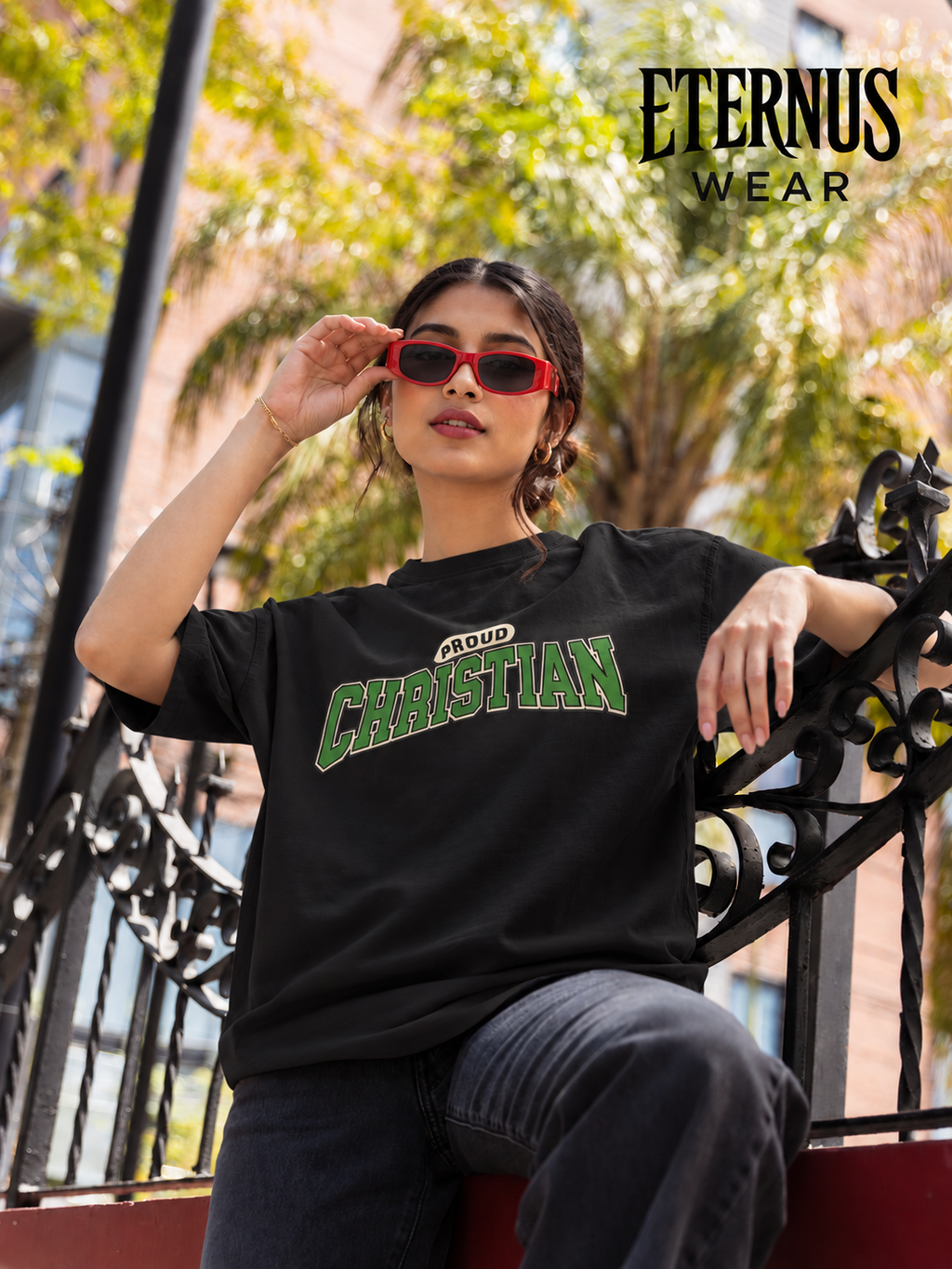 Proud Christian Oversized Classic T-Shirt